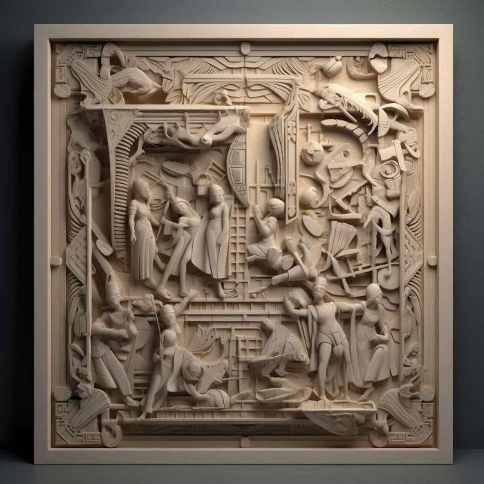 نموذج ثلاثي الأبعاد لآلة CNC 3D Art 